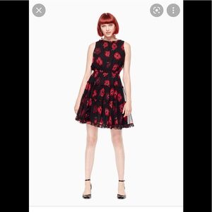 Kate Spade Poppy Chiffon Dress